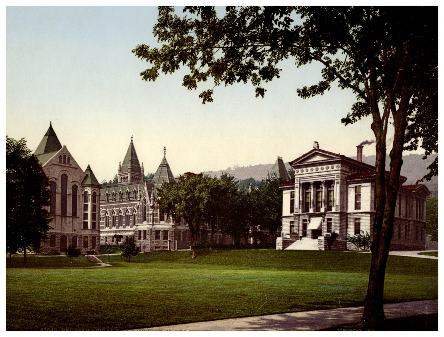 Quebec, Montreal, Mc Gill University, Redpath Library and Museum Vintage photoch
