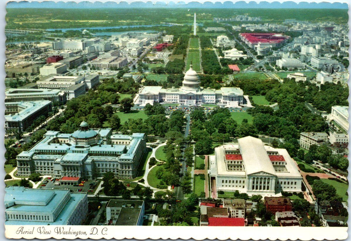 Postcard - Aerial View of Washington, D. C.