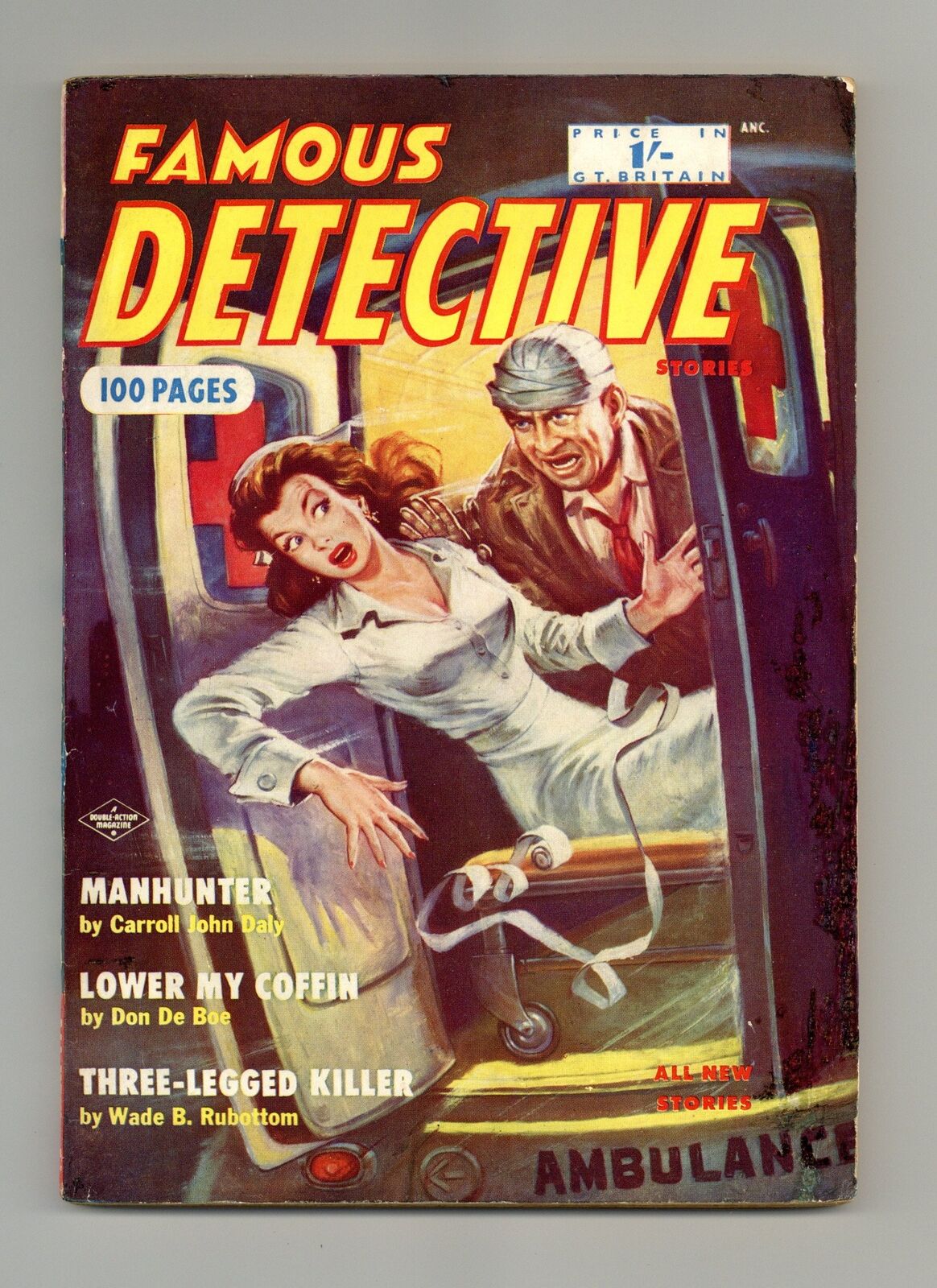 Famous Detective Stories UK Edition Jun 1955 #13 GD+ 2.5 RESTORED