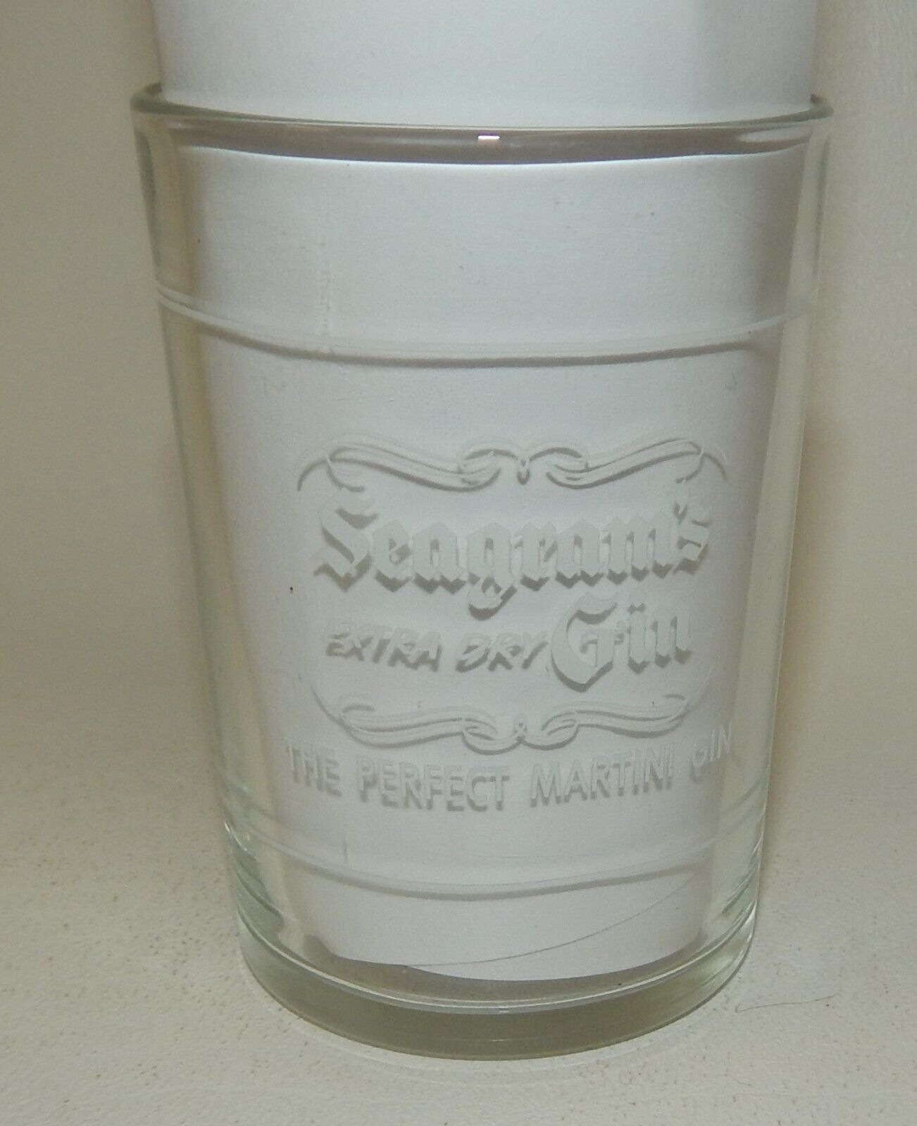 Seagram\'s Extra Dry Gin Perfect Martini Advertising Shot Glass