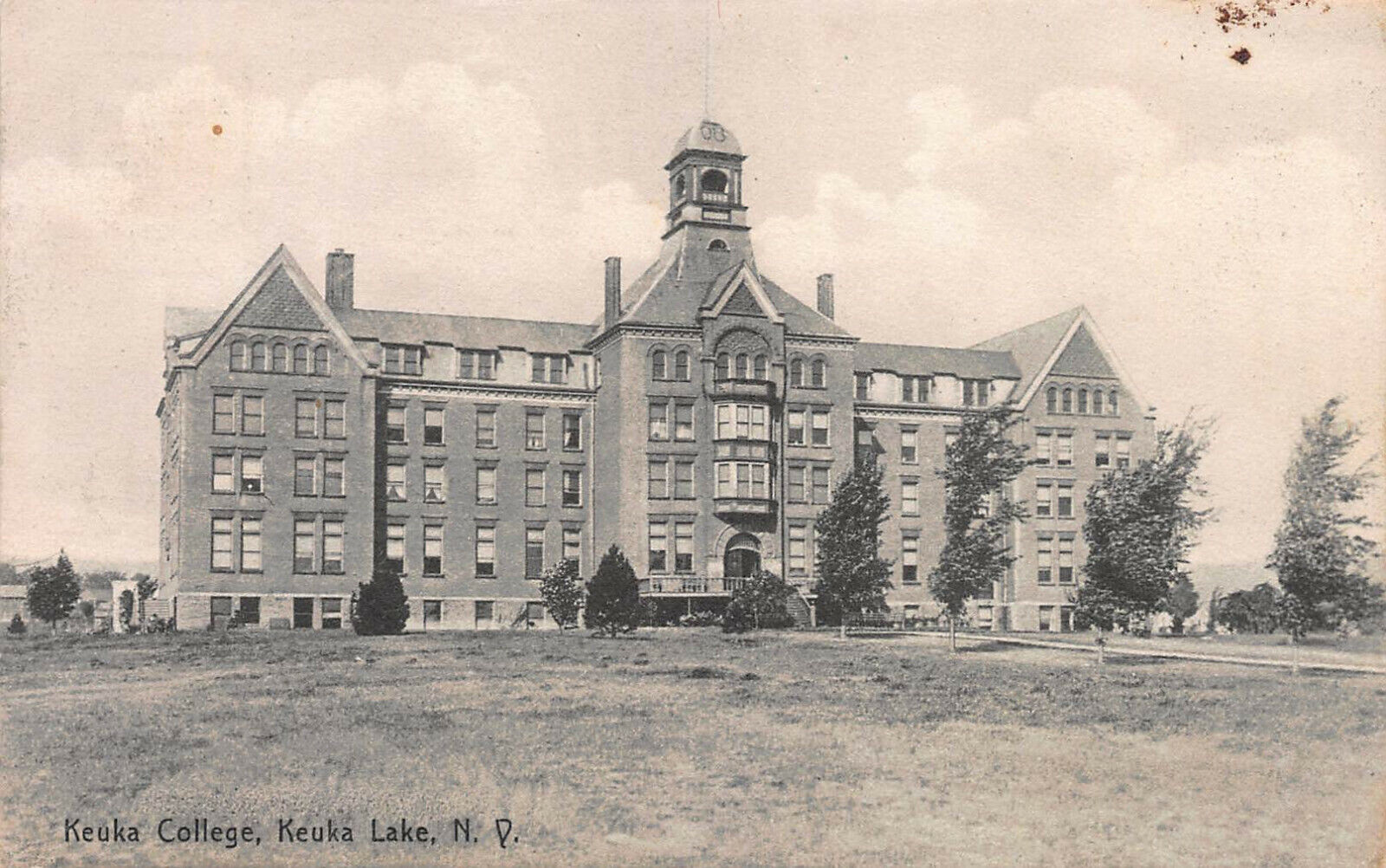 Keuka College, Keuka Lake, New York, 1910 Postcard, Used, Gage, N.Y. Cancel