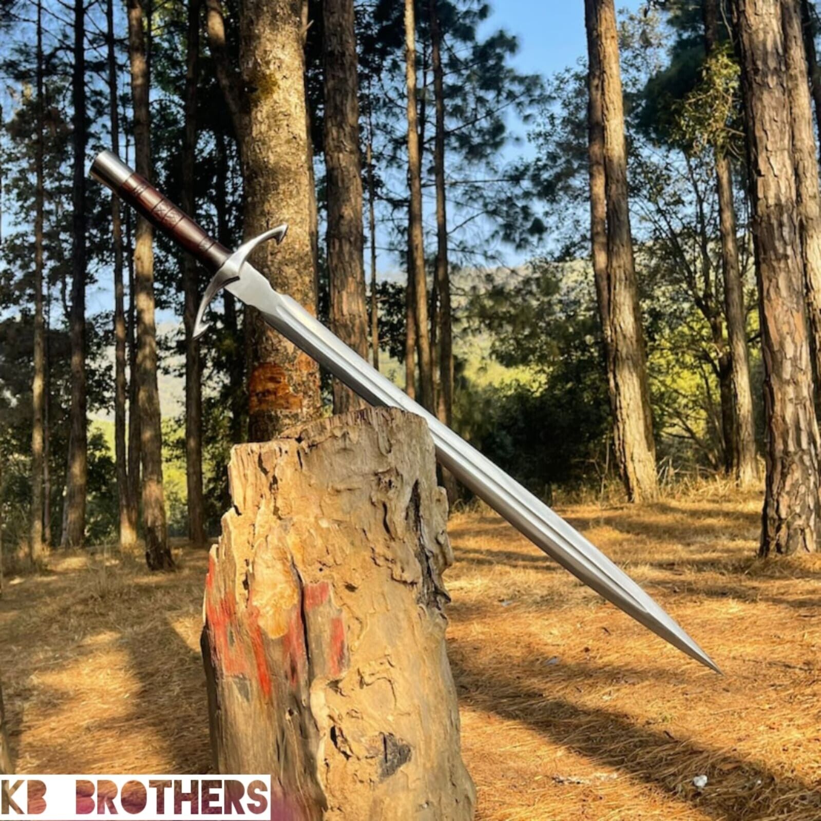 Custom & Handmade 5160 High Carbon Steel Blade GREEK ACHILLES Sword-35-inches.