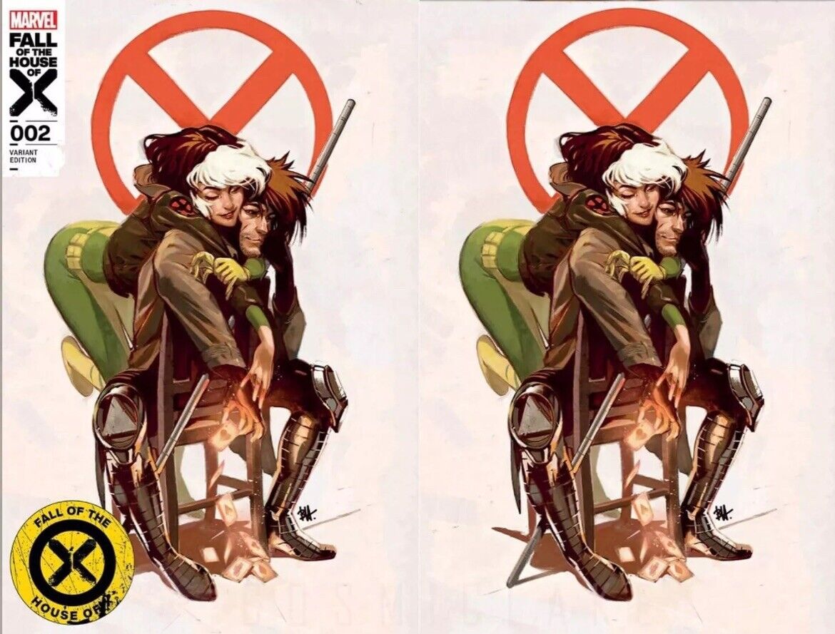 X-MEN FALL OF THE HOUSE OF X #2 EXCLUSIVE VIRGIN/TRADE - ROGUE GAMBIT - HARVEY