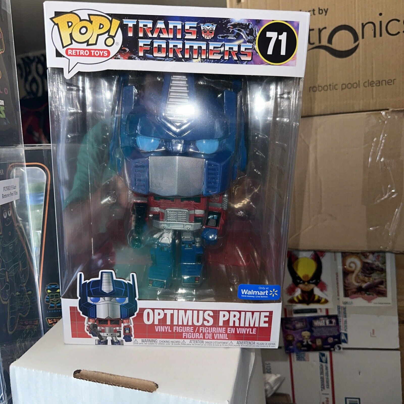 Jumbo 10” Funko Pop Retro Toys Optimus Prime Transformers #71 Walmart Exclusive