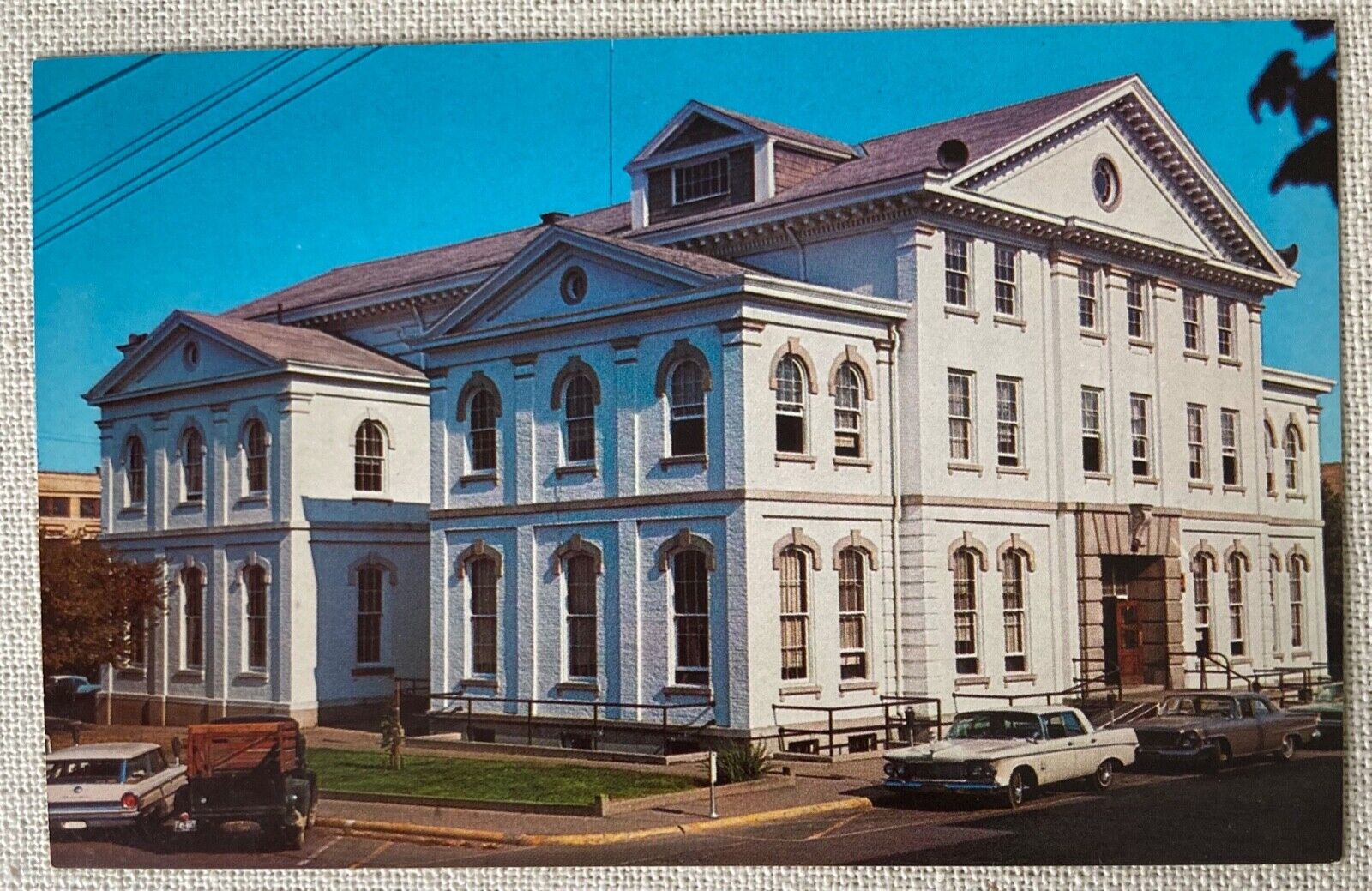 Union County Court House Morganfield Kentucky Vintage Cars Postcard
