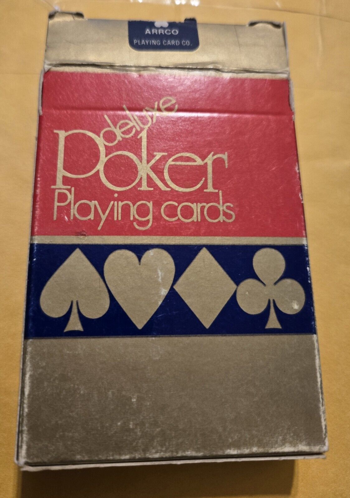 Complete Unused Vintage Arrco Deluxe Poker  Playing Cards Kmart E5