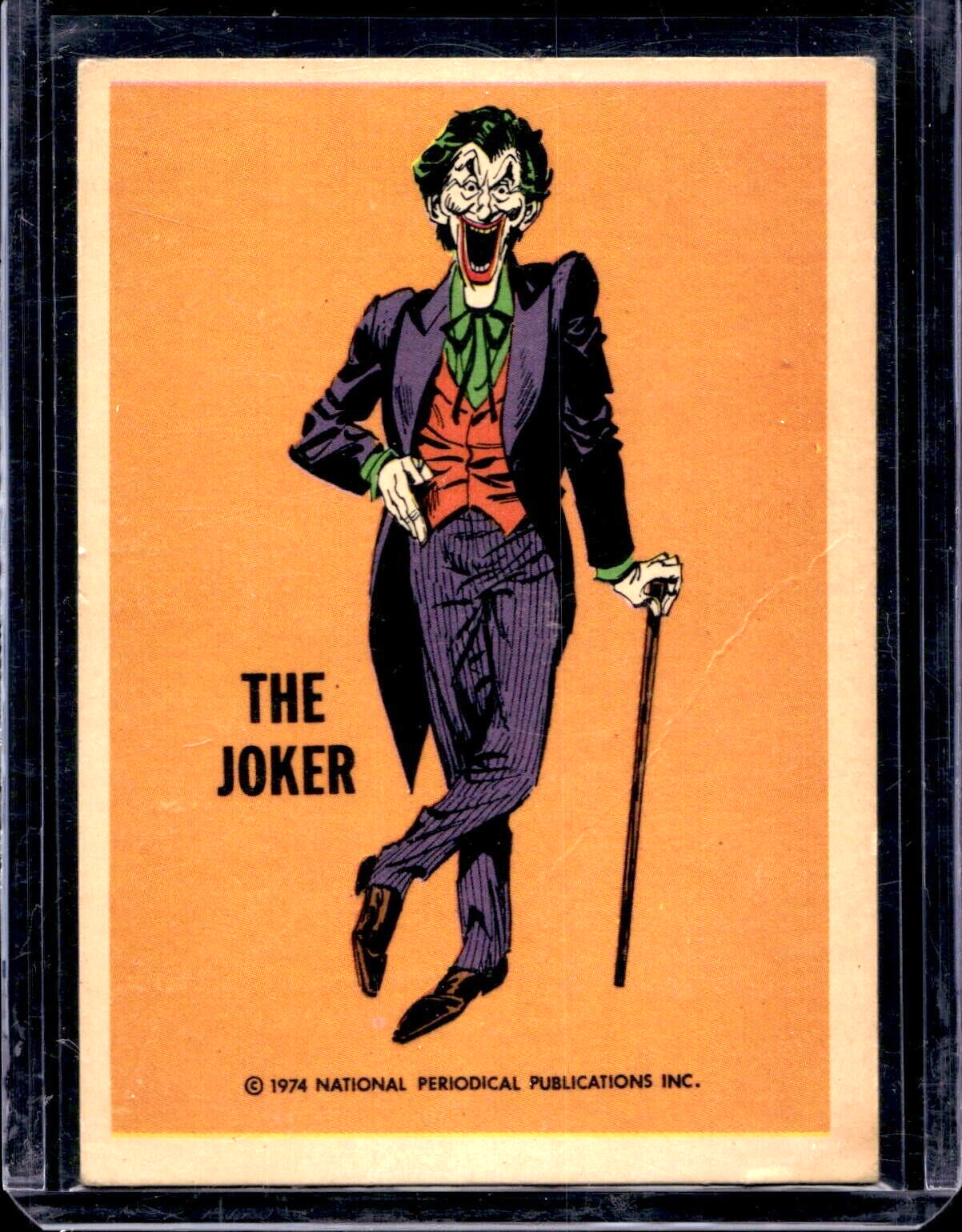1974 Warner Bros. National Periodical Cards The Joker