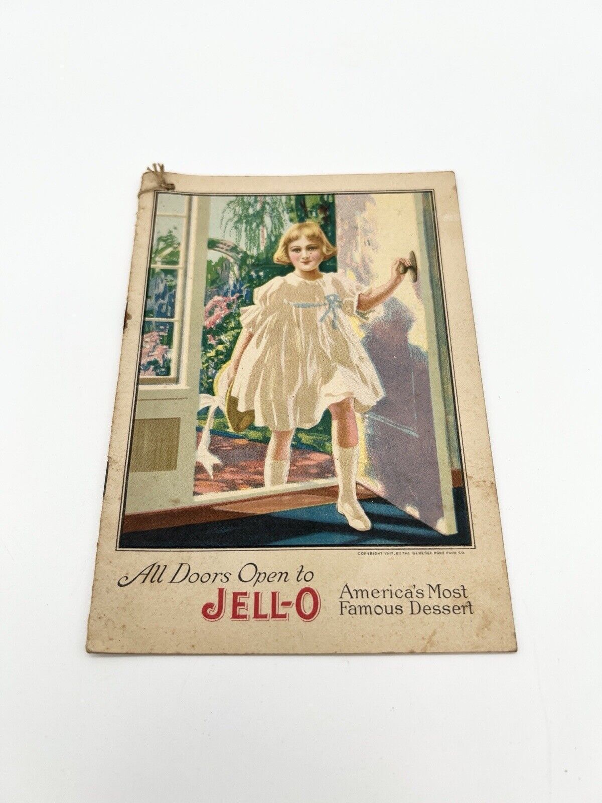 Antique 1917 All Doors Open To Jello Americas Most Famous Desert  Cook Booklet