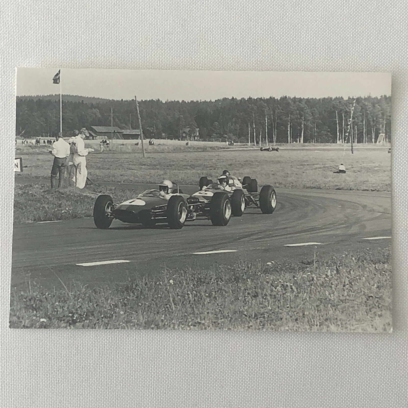 Vintage Car Racing Photo Photograph - Jack Brabham Jochen Rindt F2 Formula 2