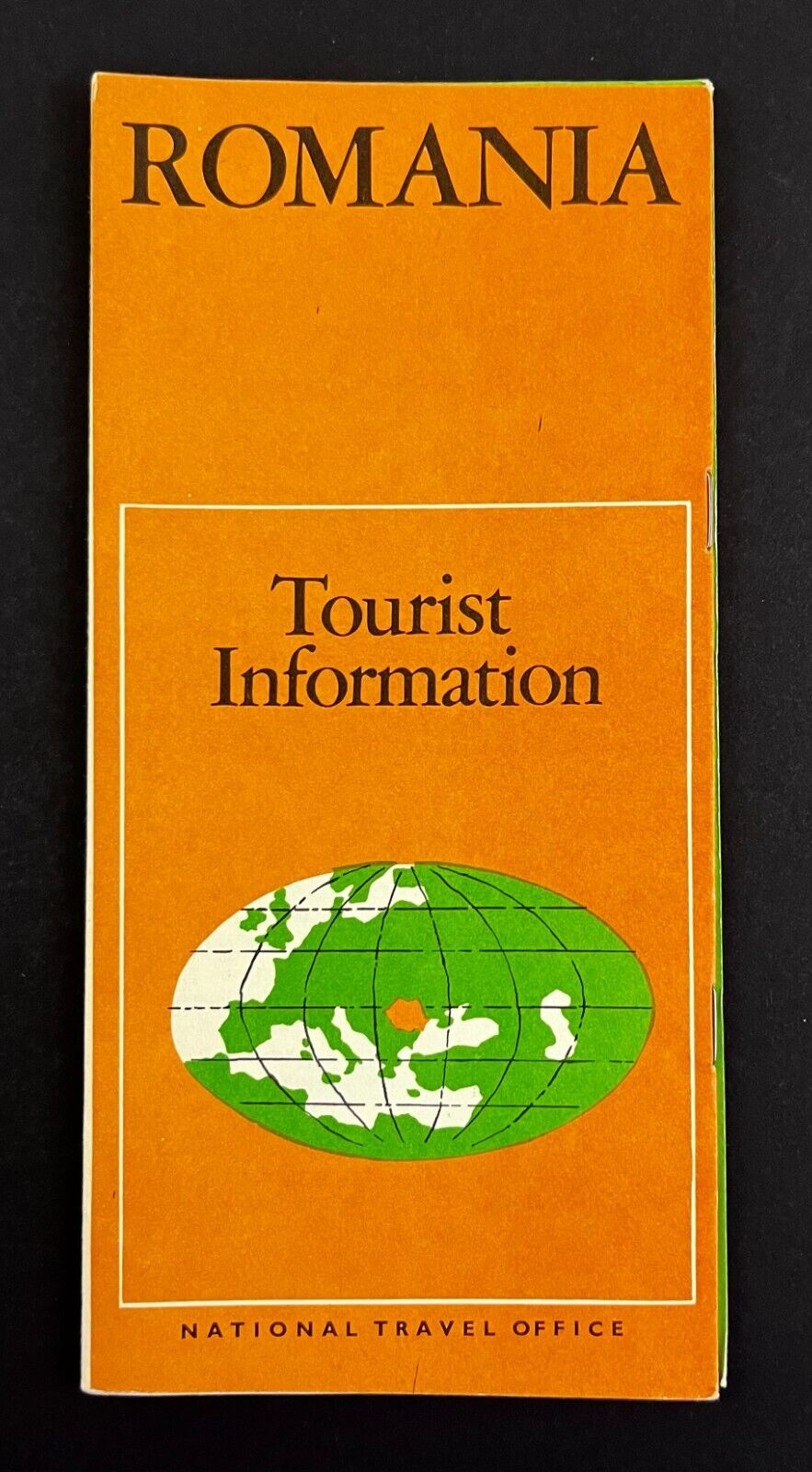 1969 Romania Tourist Information National Travel Office Vintage Brochure Guide