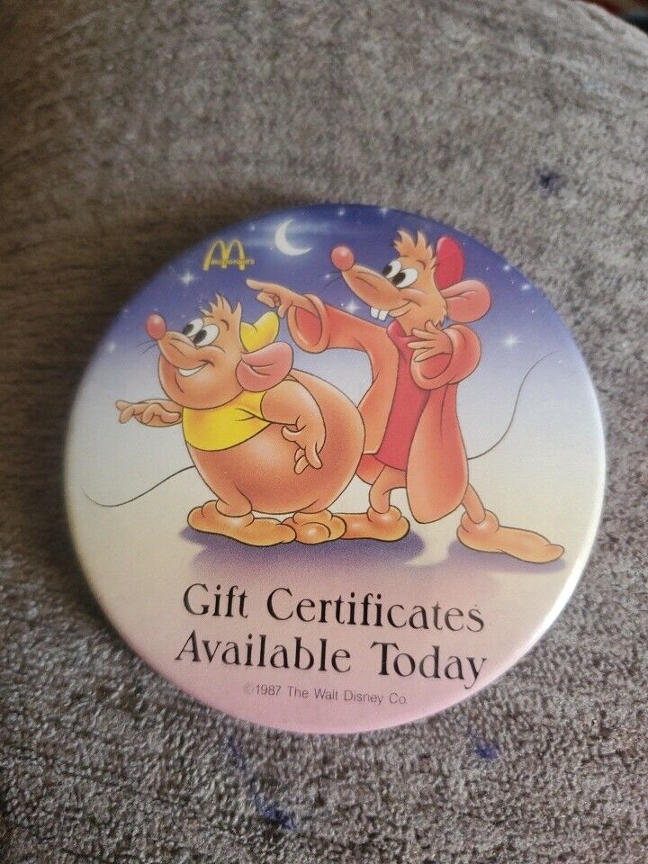 Vintage 1987 McDonalds Disney Pin