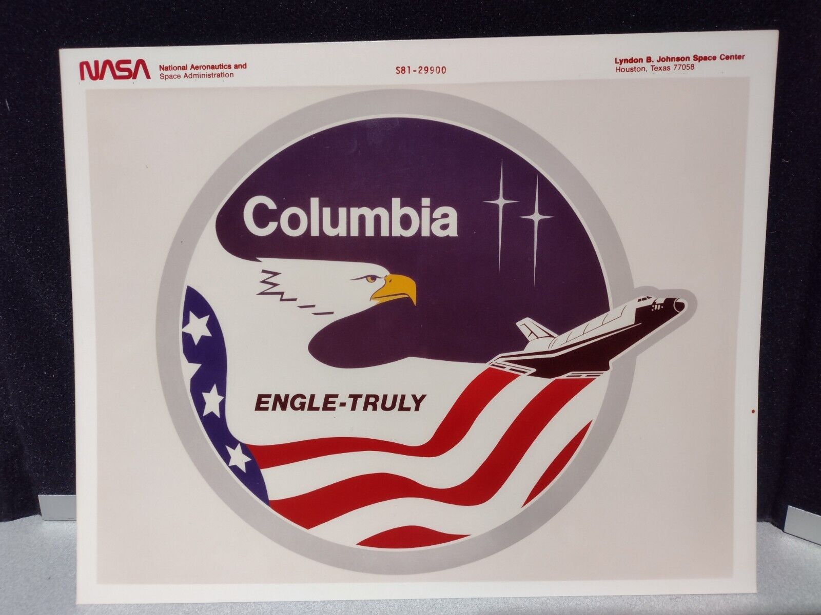 1981 NASA STS-2 Columbia Photo - Red Letter - S81-29900 KODAK Paper