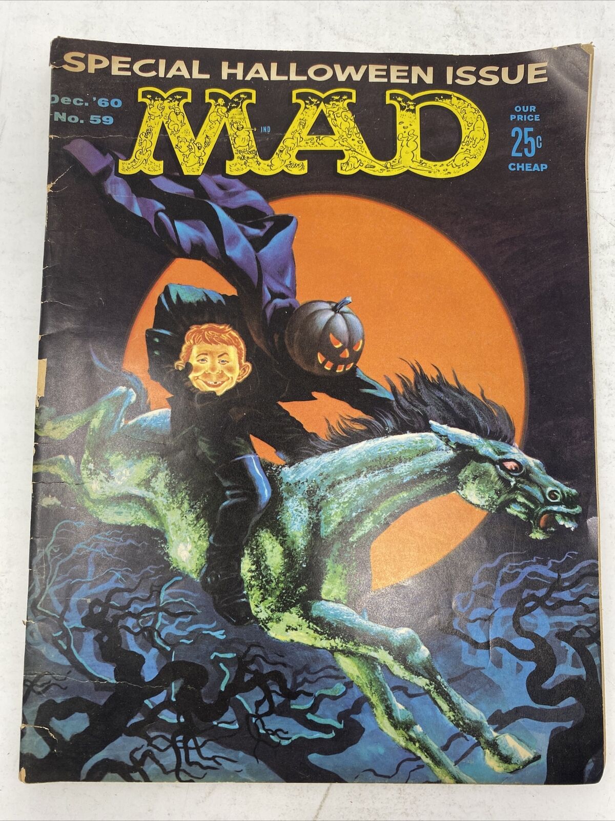 MAD Magazine #59 Halloween Cover Dec 1960 VG