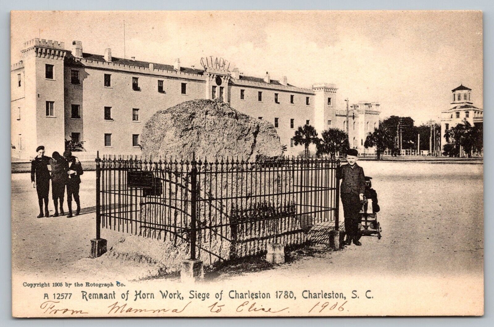 Postcard Remnant of Horn Work Siege of Charleston South Carolina 1780 SC c:1905
