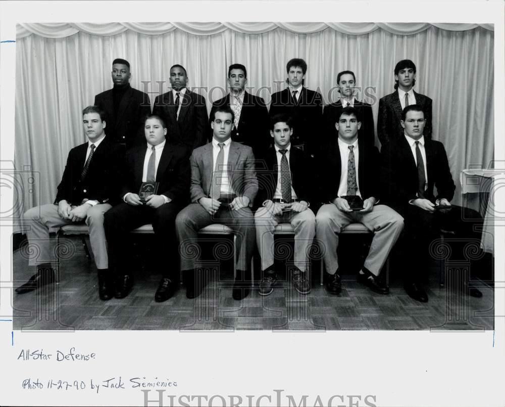 1990 Press Photo All-Star Defense - ctca01231