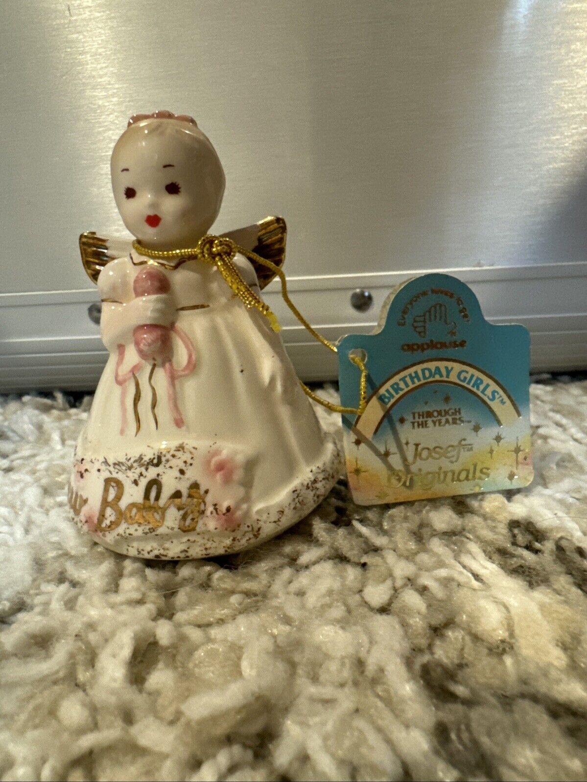 Vintage Josef Originals New Baby Angel Birthday Girls Porcelain Figurine 