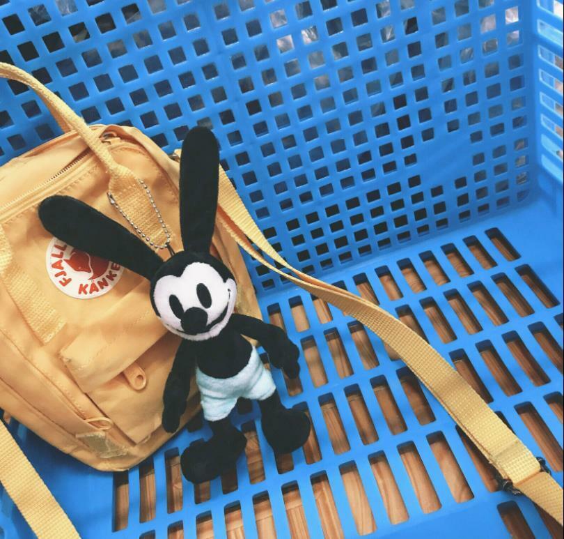 NEW Disney Plush toy Oswald The Lucky Rabbit 15cm Gift Gift keychain keyring
