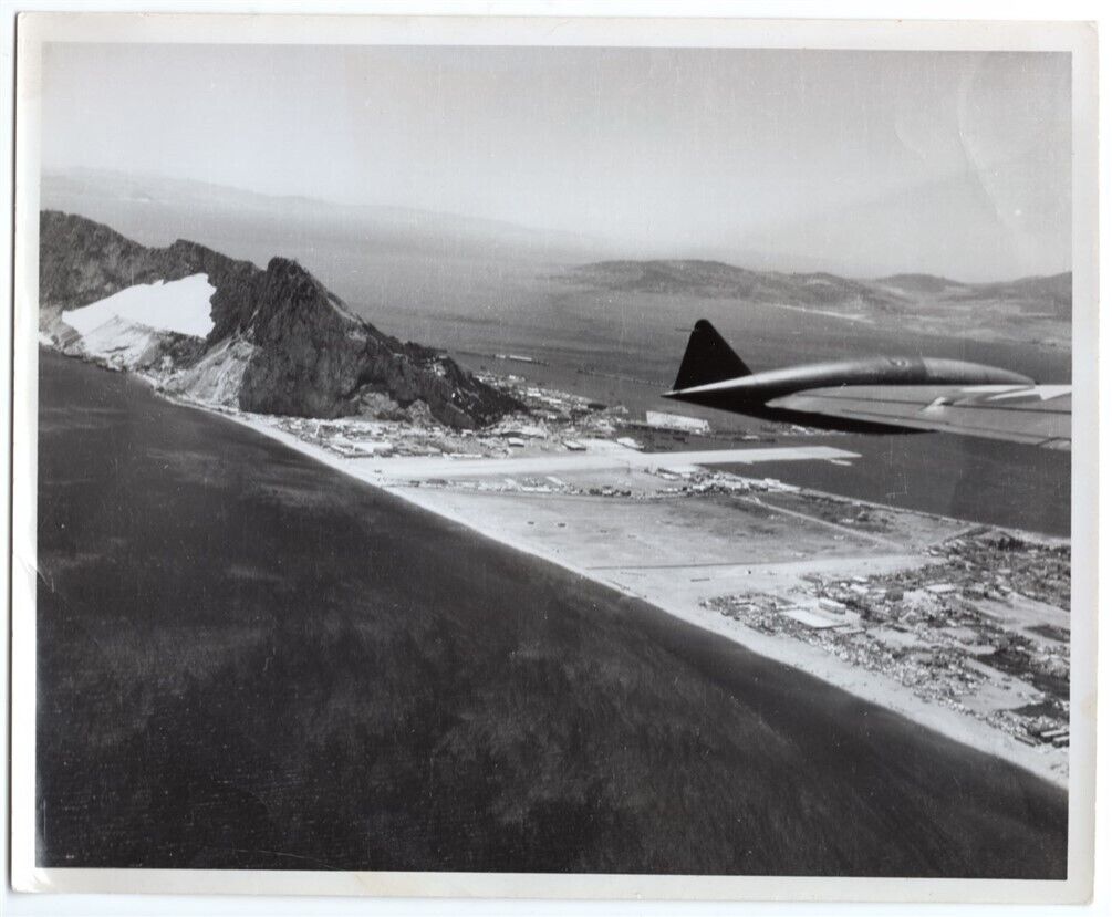 1950s RAF Gibraltar Aerial View by NAS Brunswick Maine Official News Photo #2
