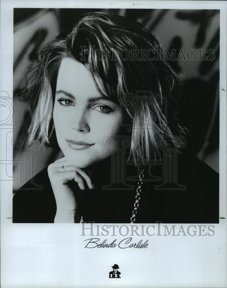 1986 Press Photo Belinda Carlisle, singer - mjp02455
