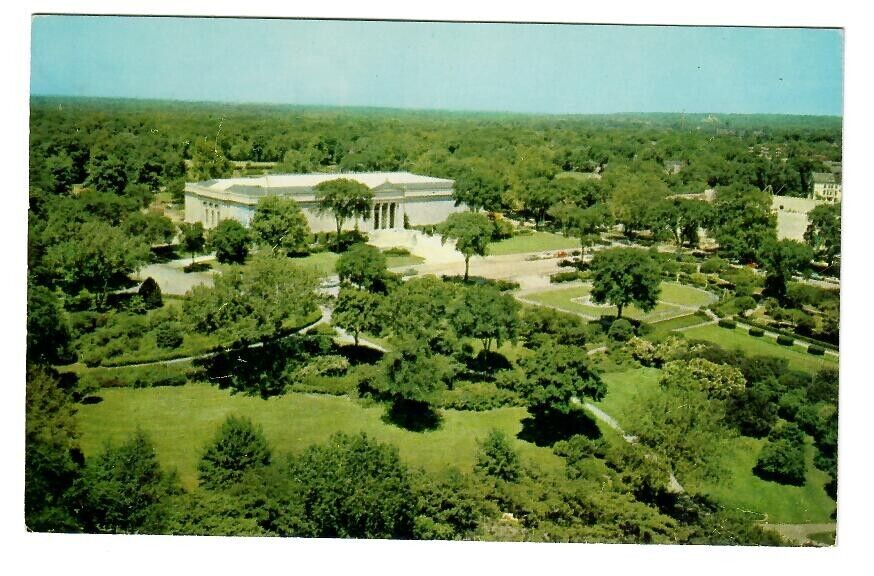 Bird\'s Eye View of Art Museum and Fine Arts Garden Cleveland OH Aerial Postcard