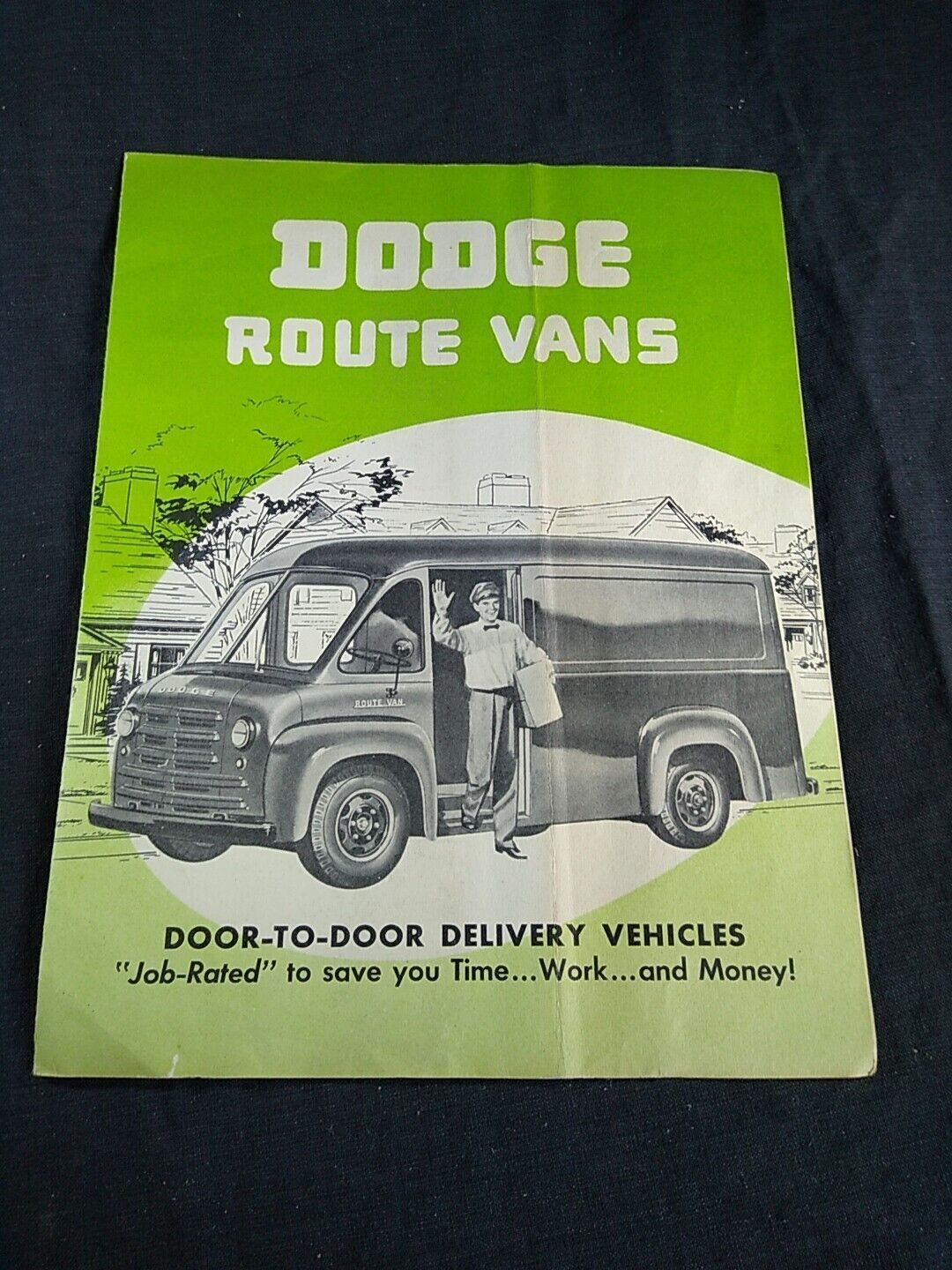 1951 Dodge Route Vans, Original Sales Literature Brochure Flyer Delivery Vehicle