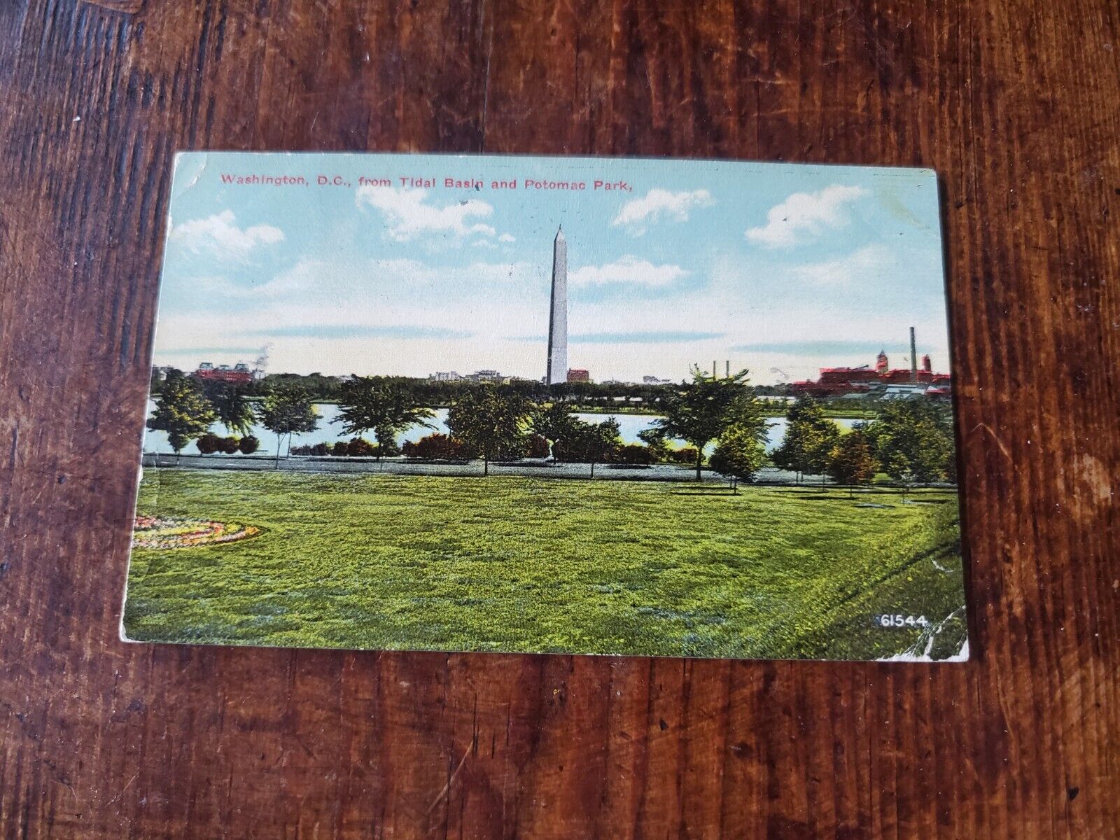 Vintage Postcard Washington D. C. Tidal Basin Potomac Park 1912 Bx2-1