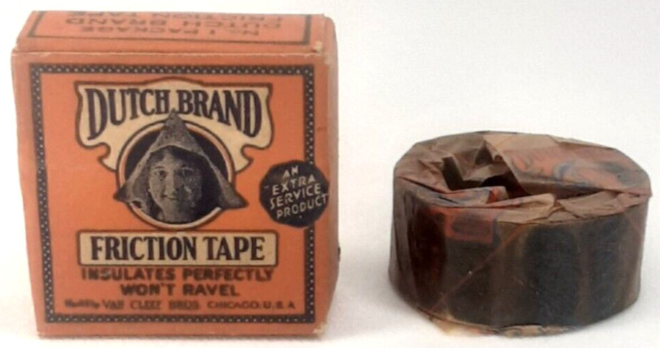 Dutch Brand Friction Tape Chicago Illinois New Old Stock Advertisement Rare