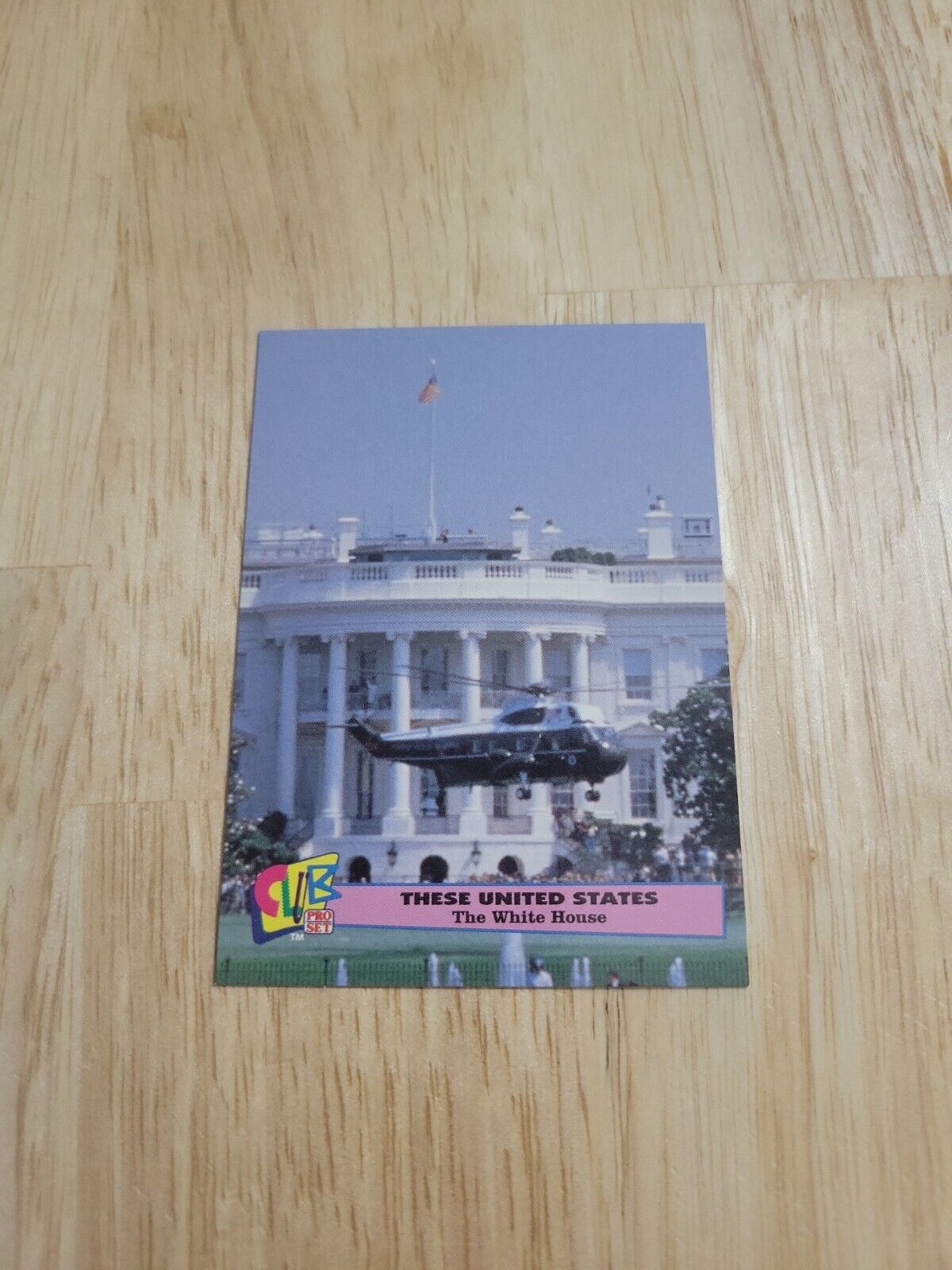 1992-93 Pro Set Club Pro Set These United States Silver THE WHITE HOUSE #8 Card