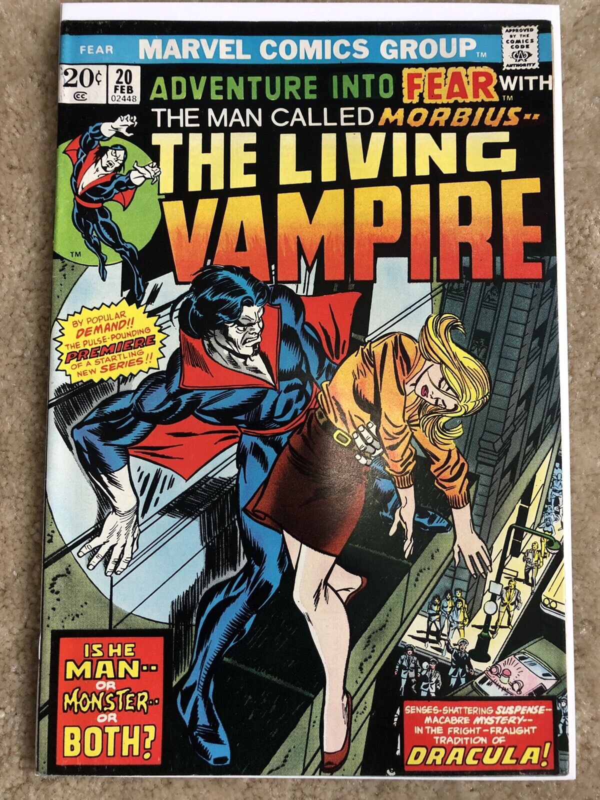 Marvel Comics Adventure Into Fear #20 Morbius The Living Vampire Higher Grade.
