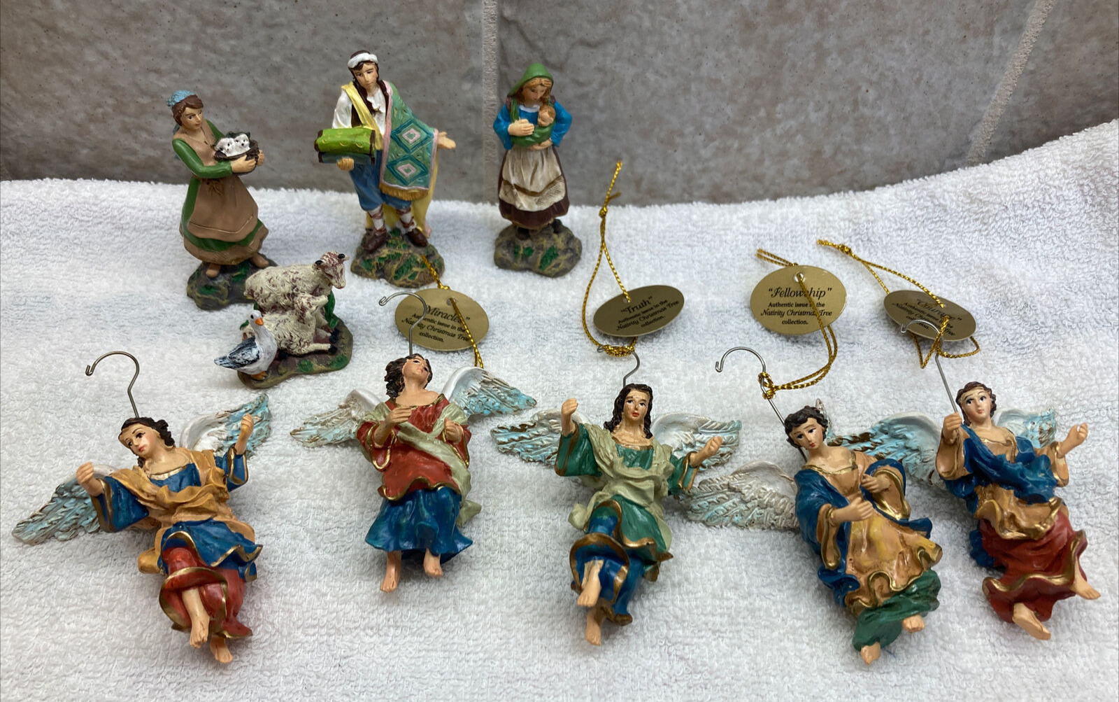2006 Hawthorne Village Nativity Christmas Tree Collection Miniatures  9 Items