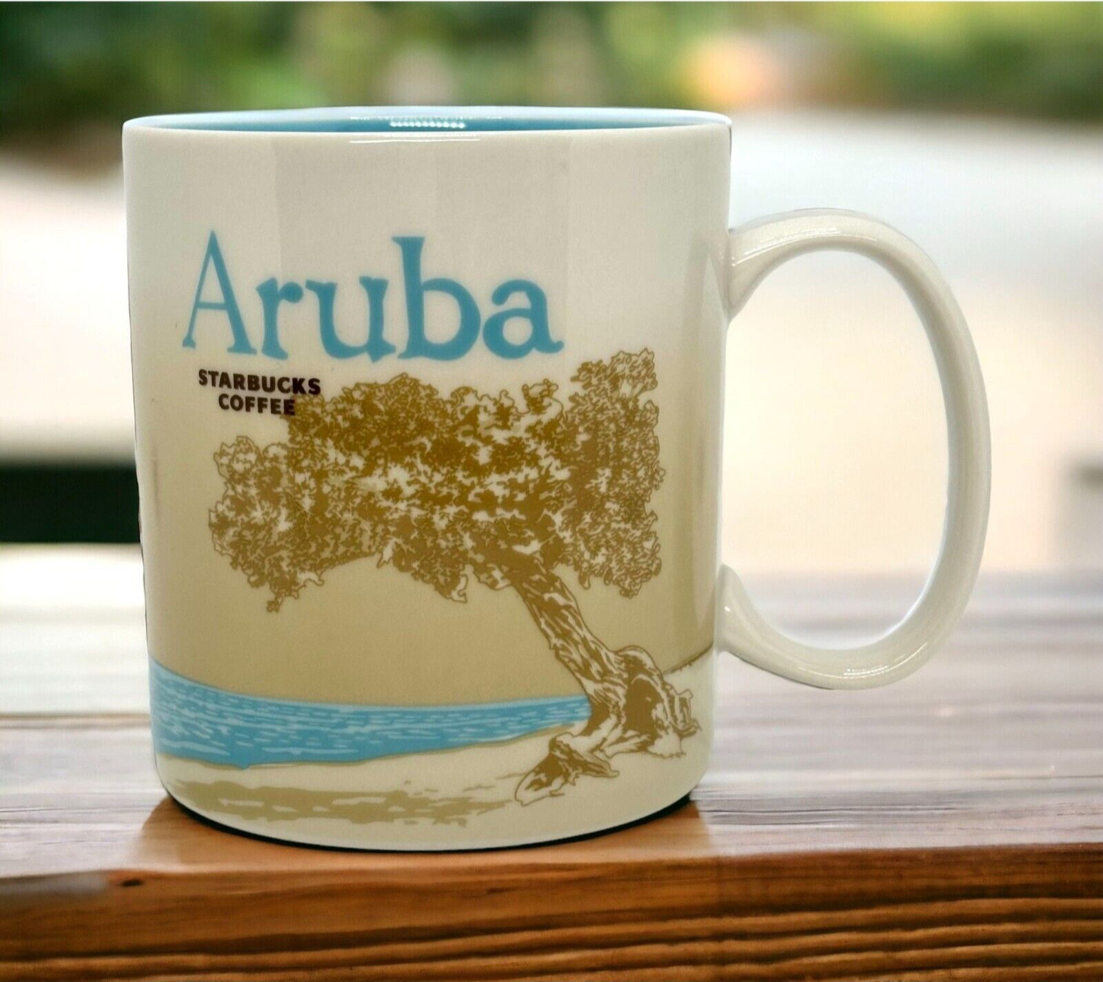 Starbucks Aruba Global Icon Collection Ceramic Coffee Tea Mug Cup 16 oz