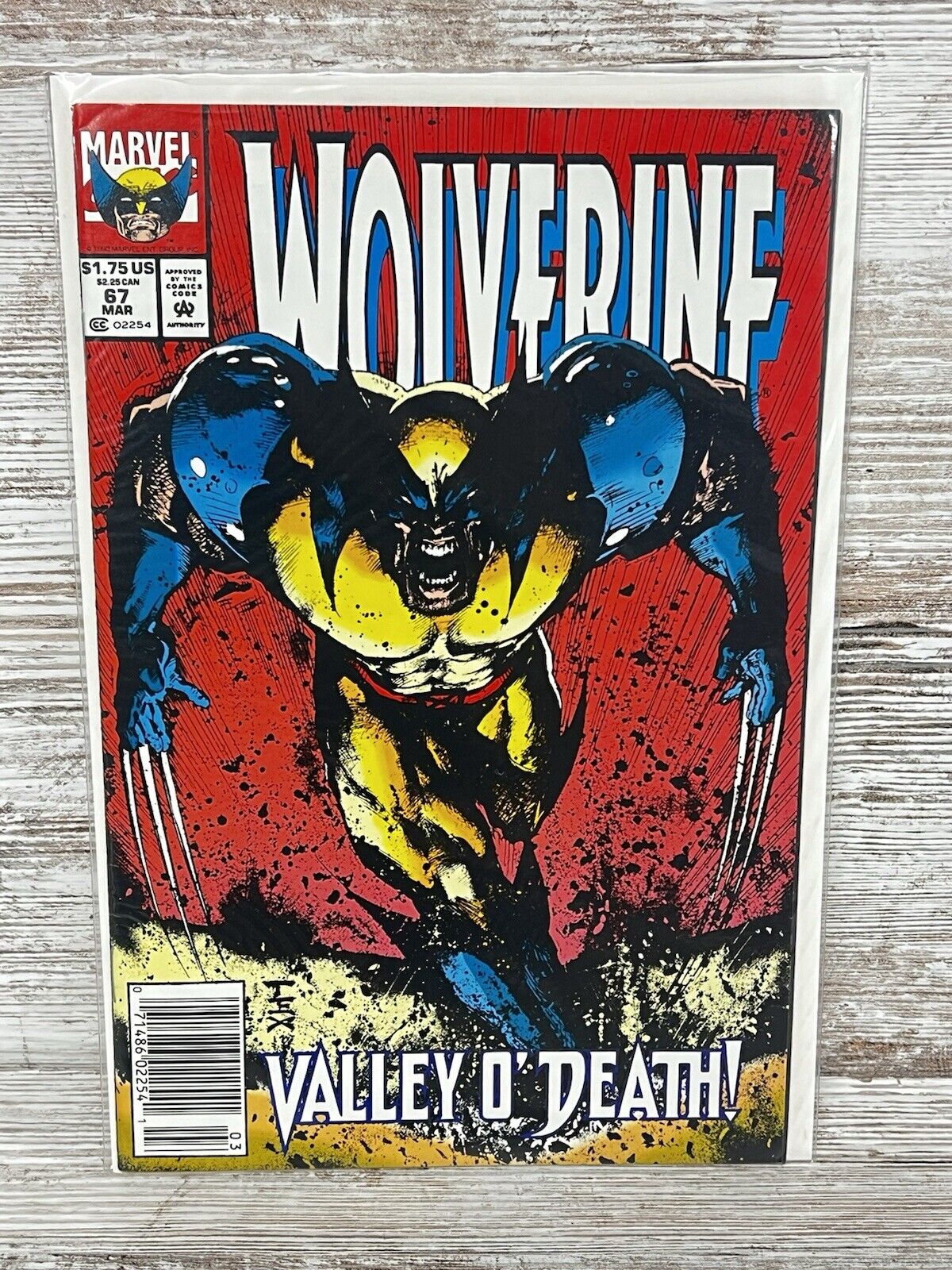 Marvel Wolverine #67 Vol. 2 1993 Newstand Amazing cover VF/NM