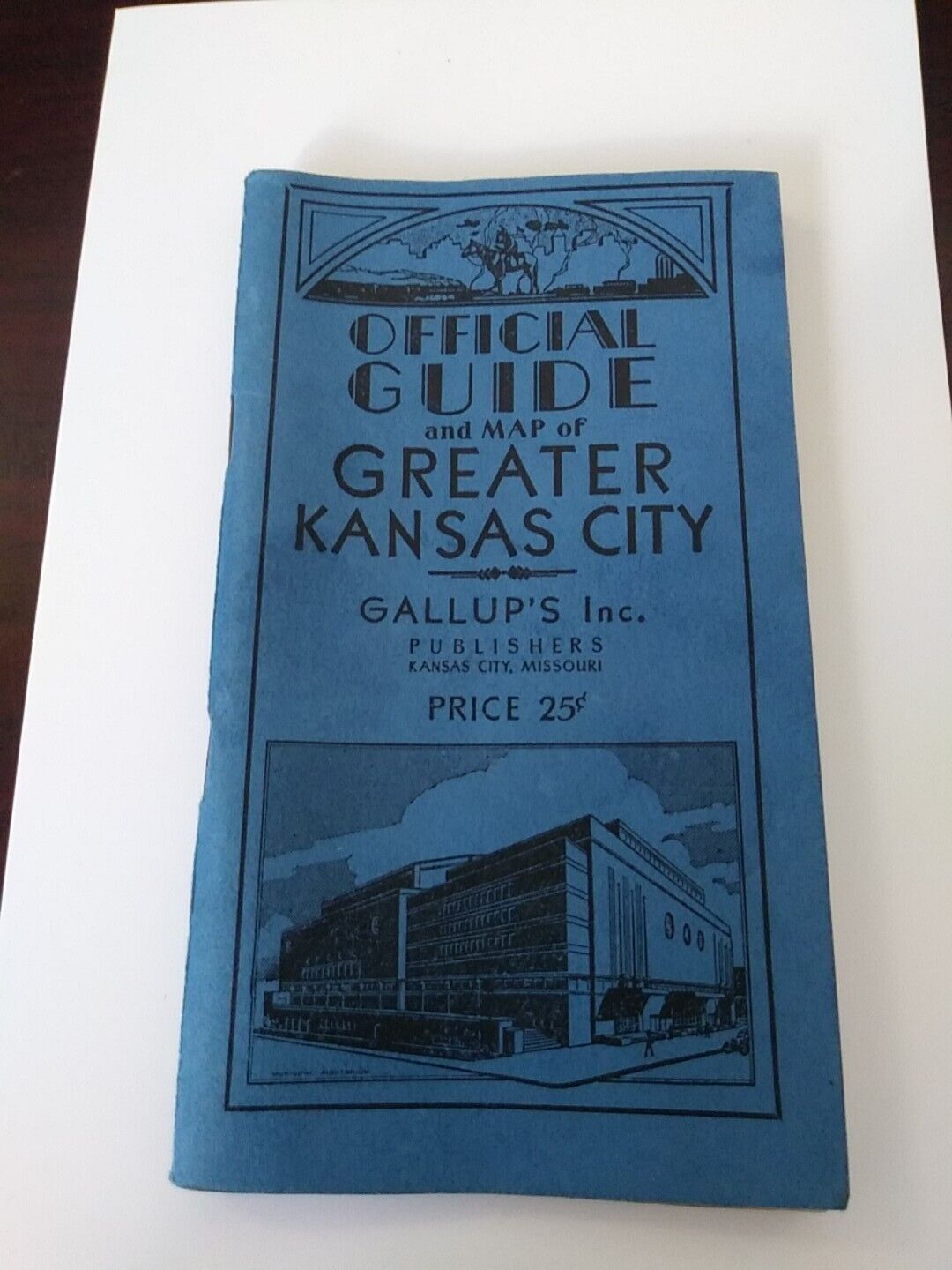 Vintage Gallup\'s Official Guide and Map of Greater Kansas City**MAP ATTACHED**