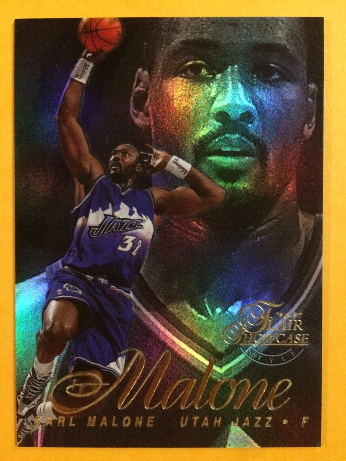 FLAIR Showcase 96-97 Karl Malone NBA Basketball Card 