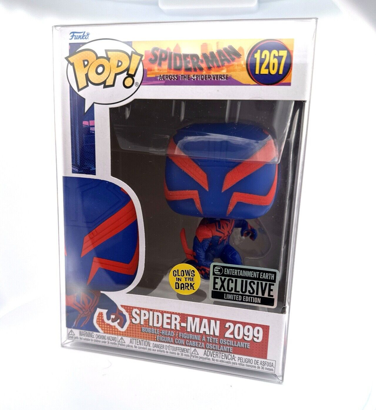 Funko Pop Spider-Man Across Spider-Verse 2099 Glow GITD EE Exclusive