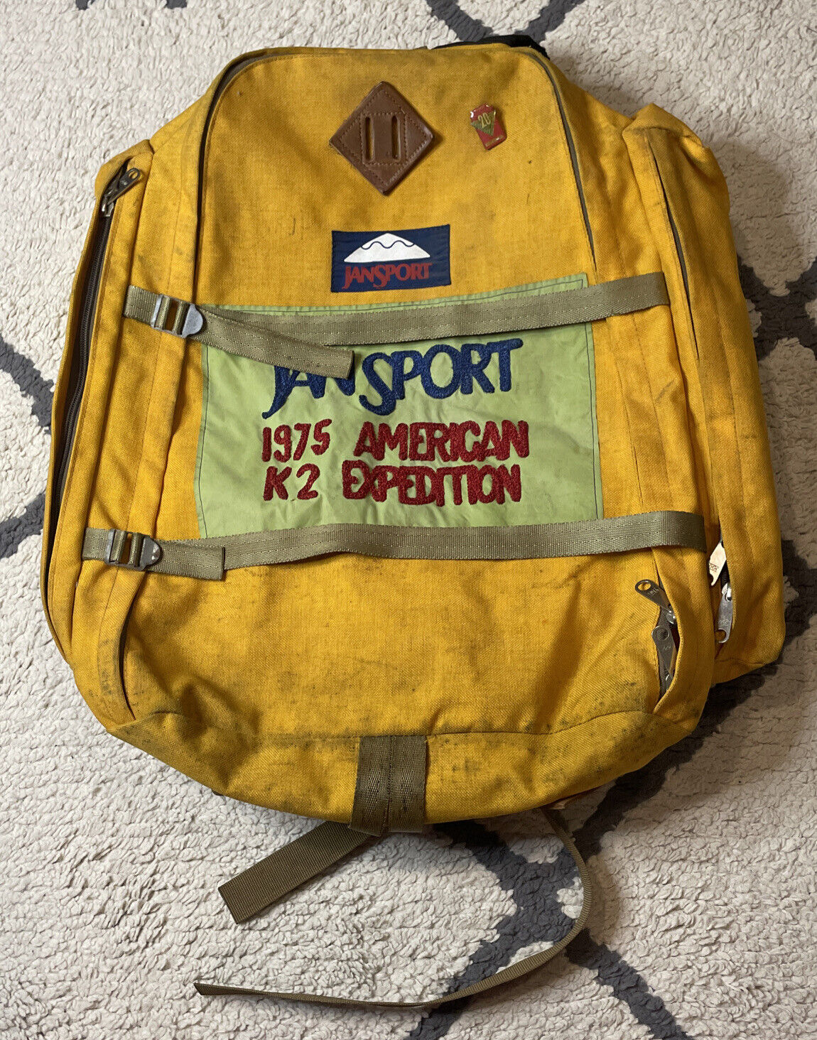 RARE 1975 American K2 Expdtn JanSport Backpack Skip Lowell Auto Mountaineering