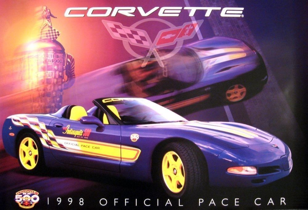 1998 Chevrolet Corvette Pace Car, Refrigerator Magnet, 42 MIL