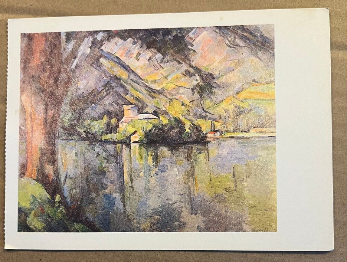 UNUSED PC - THE LAKE OF ANNECY, 1896, BY PAUL CEZANNE