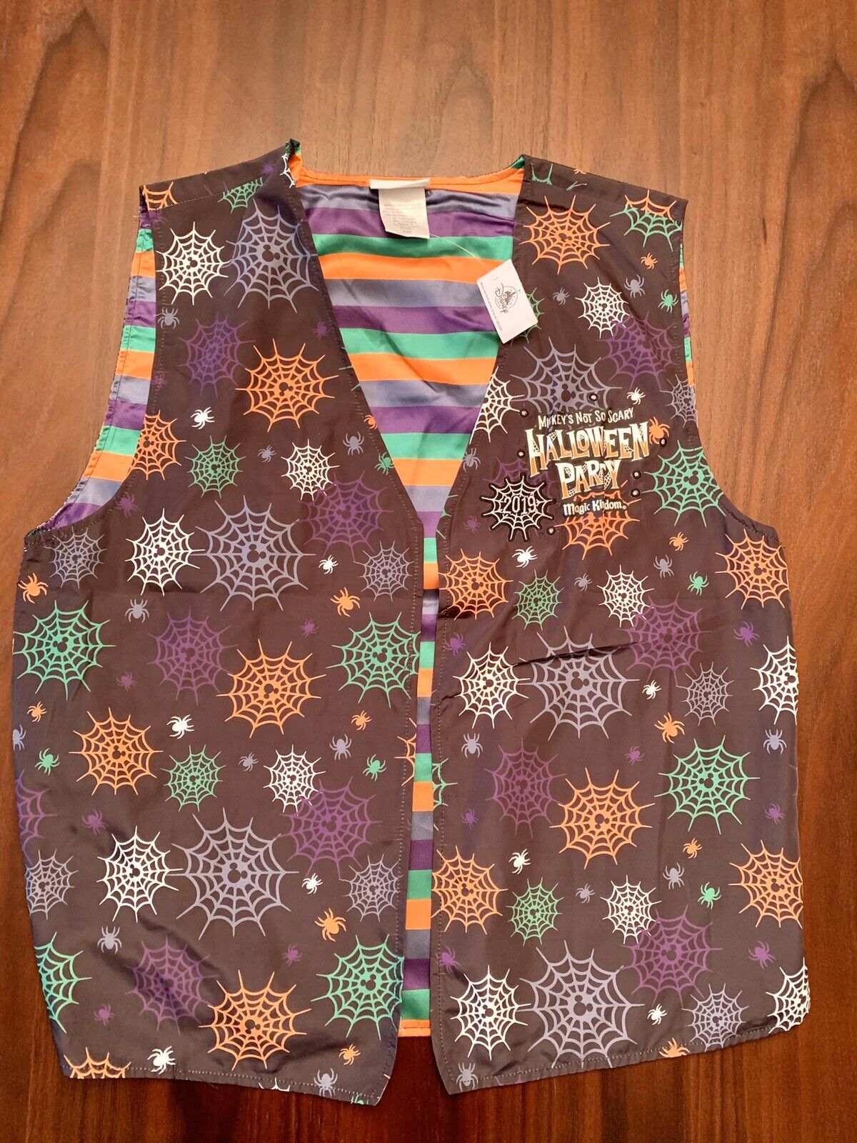 Disney Parks Mickey\'s Not So Scary Halloween Party Light Up Vest S-M NWT