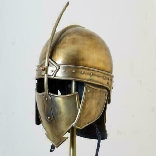 X-mas Medieval Armor Steel Knight Roman Spartan vintage helmet Larp Sca