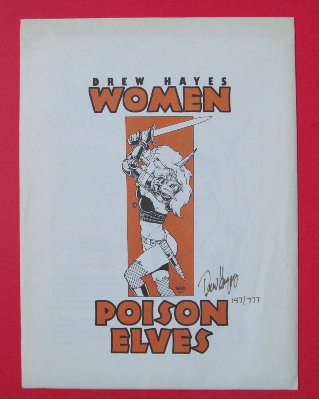 Poison Elves Women Portfolio #147/777 Signed & Numbered Drew Hayes