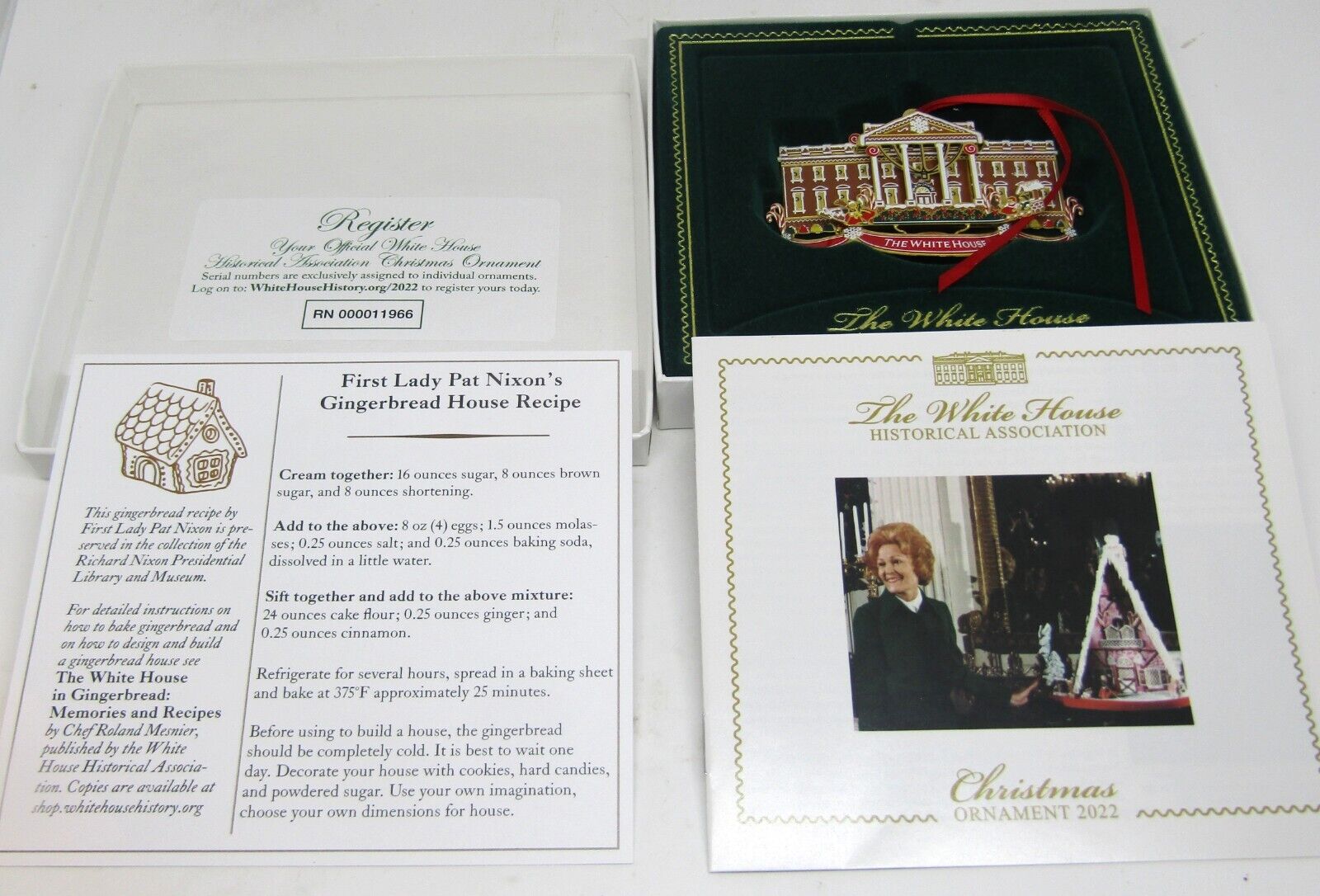 2022 Official Nixon White House Historical Association Christmas Ornament NEW 
