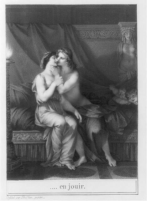 Photo:En jouir,Nude woman,kissing,Cupids,Pierre Paul Prud'hon