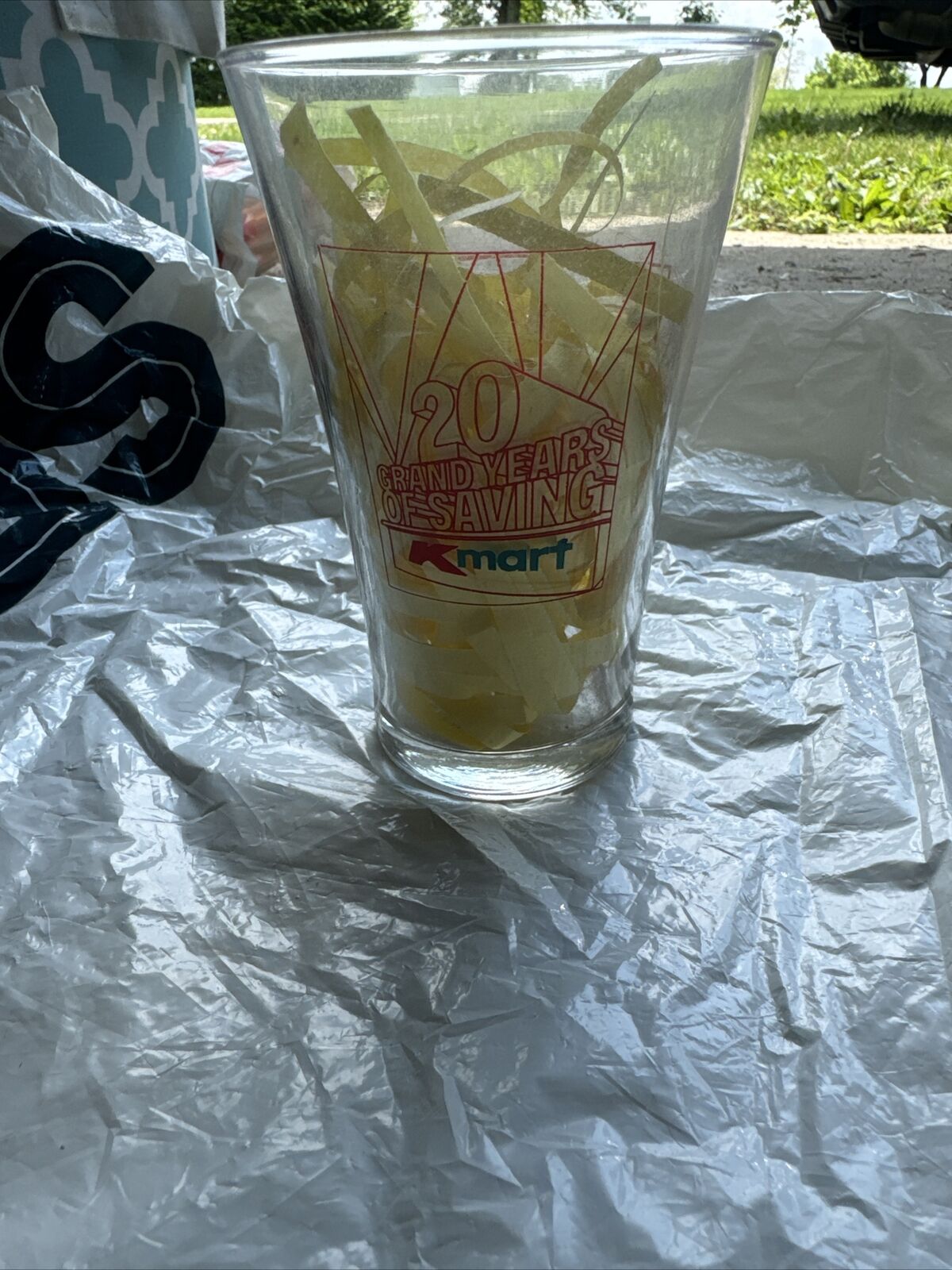 Vintage K-Mart Glass 20 Years Of Savings 1962-1982 Limited Edition