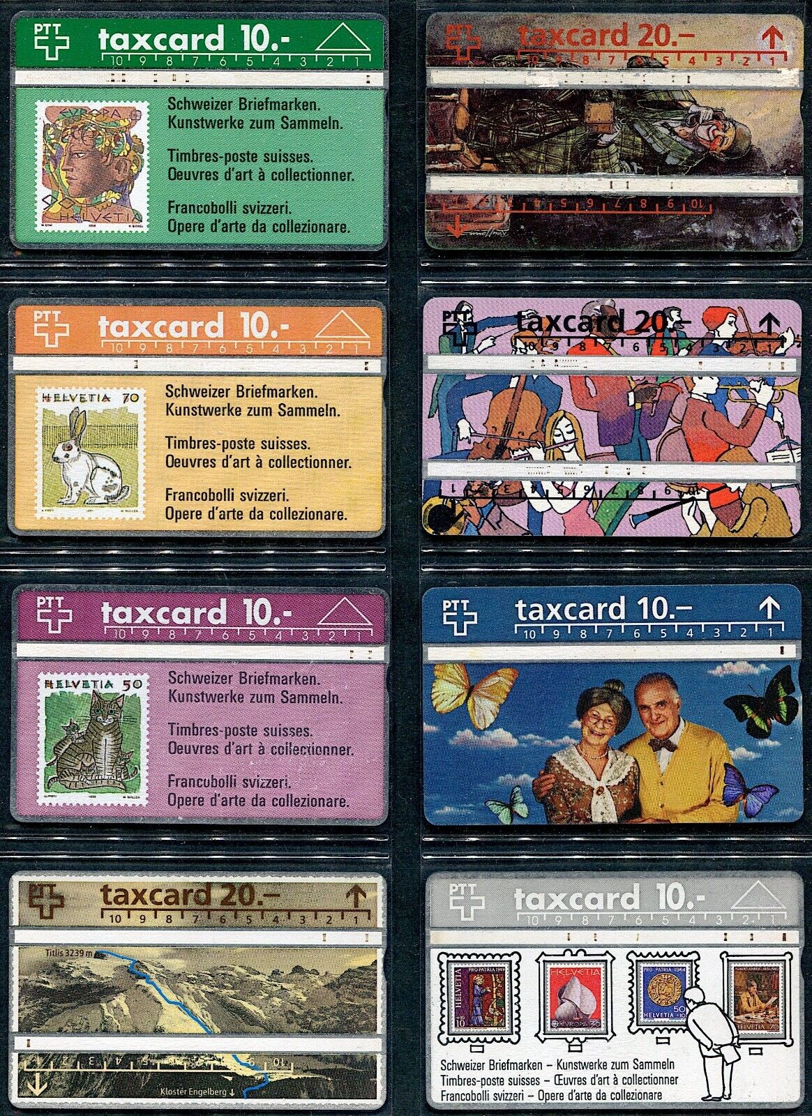 SWISSE - Lot of 8 Optical Phone Cards
