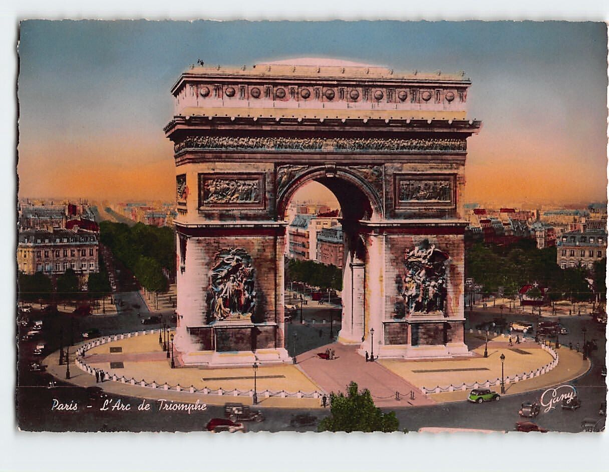 Postcard The Triumphal Arch, Paris, France