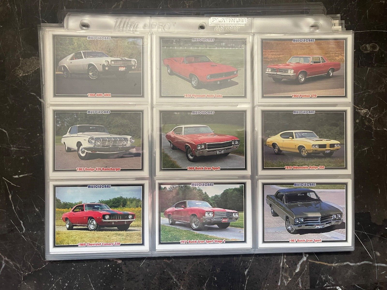 1992 Collect-a-Card Corp Muscle Cars Premier 100 Card-COMPLETE MINT