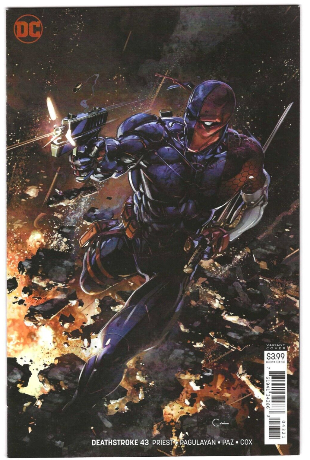 DC Comics DEATHSTROKE #43 first printing cover B