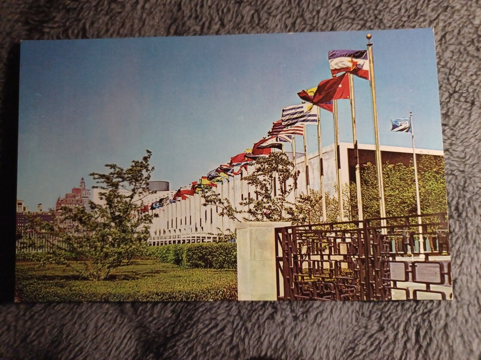 UN Flags Of Member States United Nations UN New York NY Postcard Vintage Unused