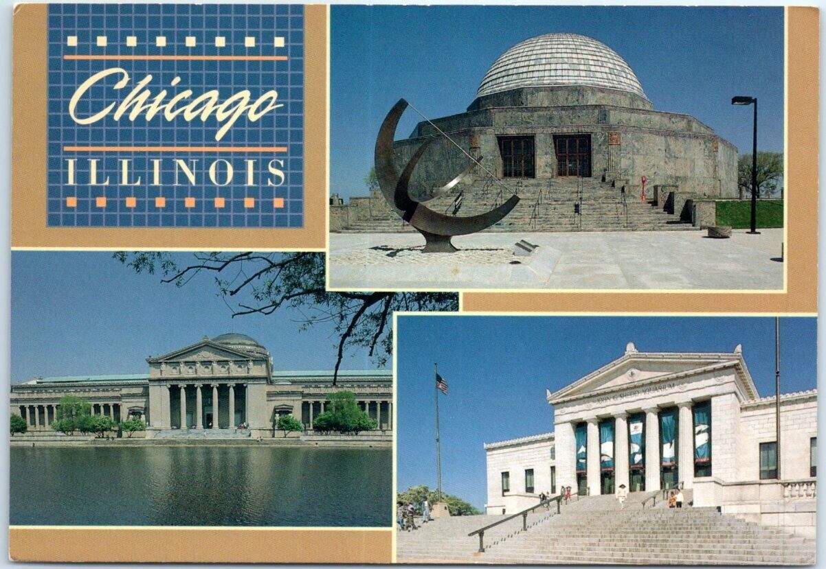 Postcard Adler Planetarium Chicago Illinois USA North America
